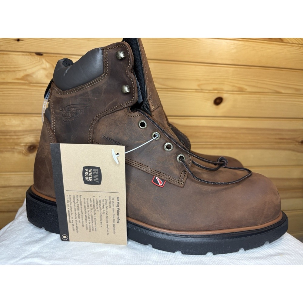 RED WING Dynaforce Mens 11 NEW 6" Inch Waterproof Soft Toe Leather Work Boots